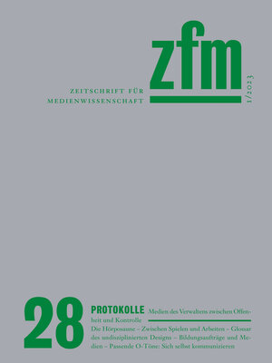 cover image of Zeitschrift für Medienwissenschaft 28